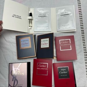 Cartier Chanel Yves Saint Laurent sample spray perfumes